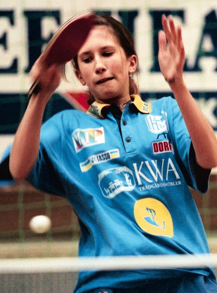 Mångsidig. Som 14-åring vann Sofia Arvidsson USM-guld i både tennis och bordtennis. Bild: Johnny Samuelsson