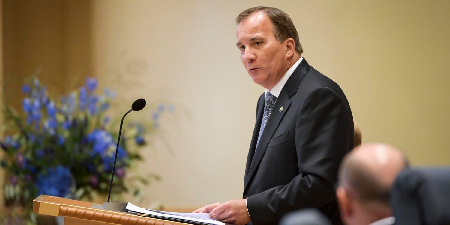 Statsminister Stefan Löfven (S) lovade i går sänkt skatt till pensionärerna.