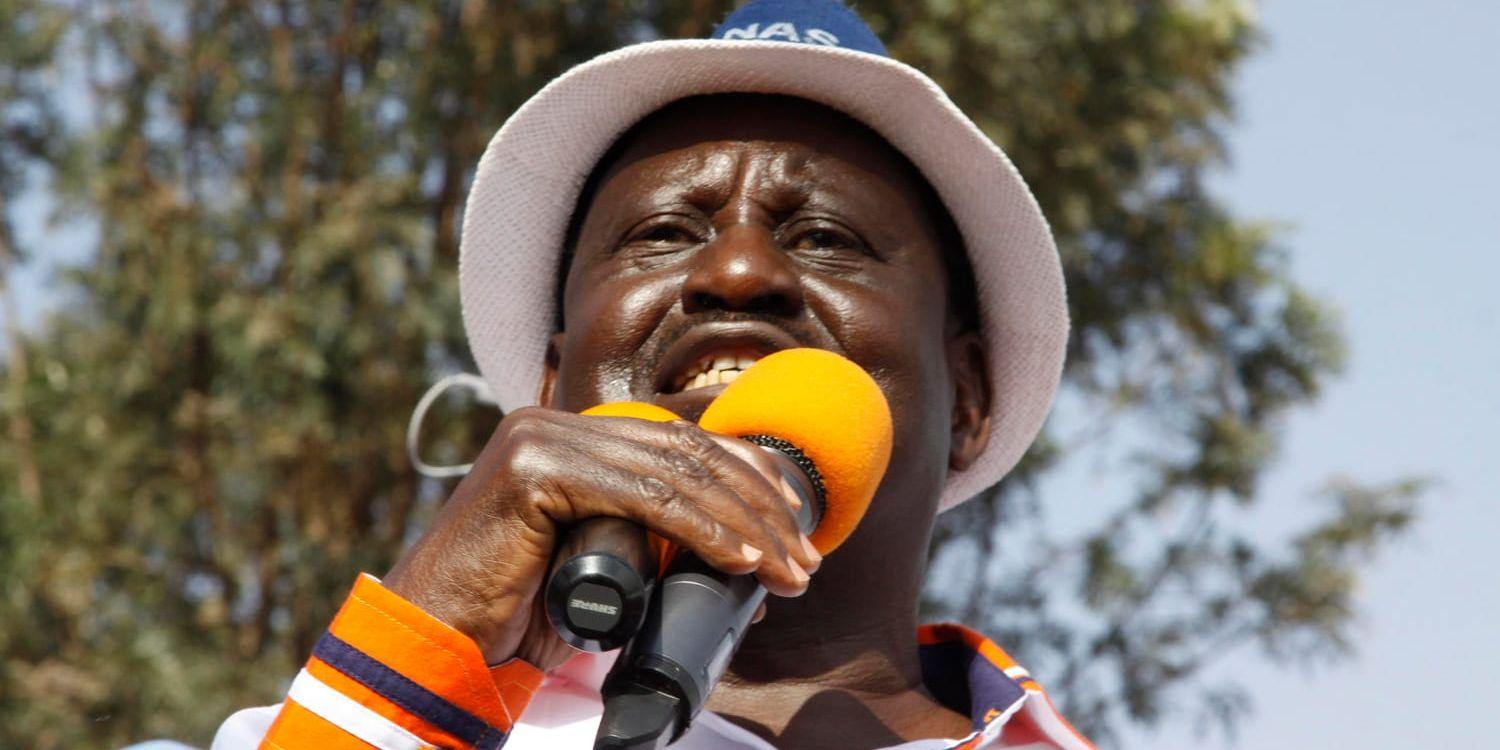 Den kenyanske oppositionsledaren Raila Odinga. Arkivbild.
