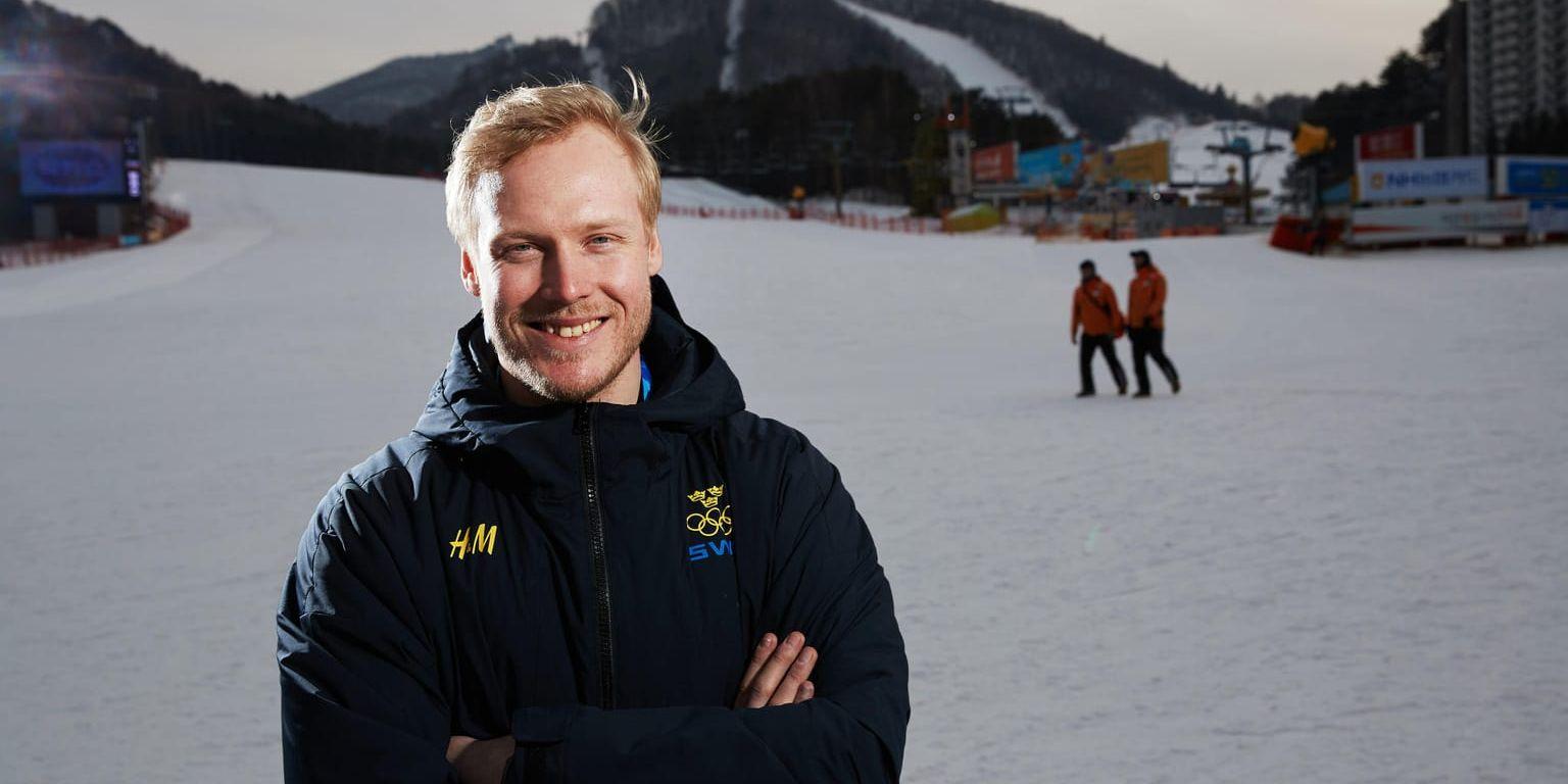 Victor Öhling Norberg, medaljhopp i skicrossen tidigt onsdag morgon.