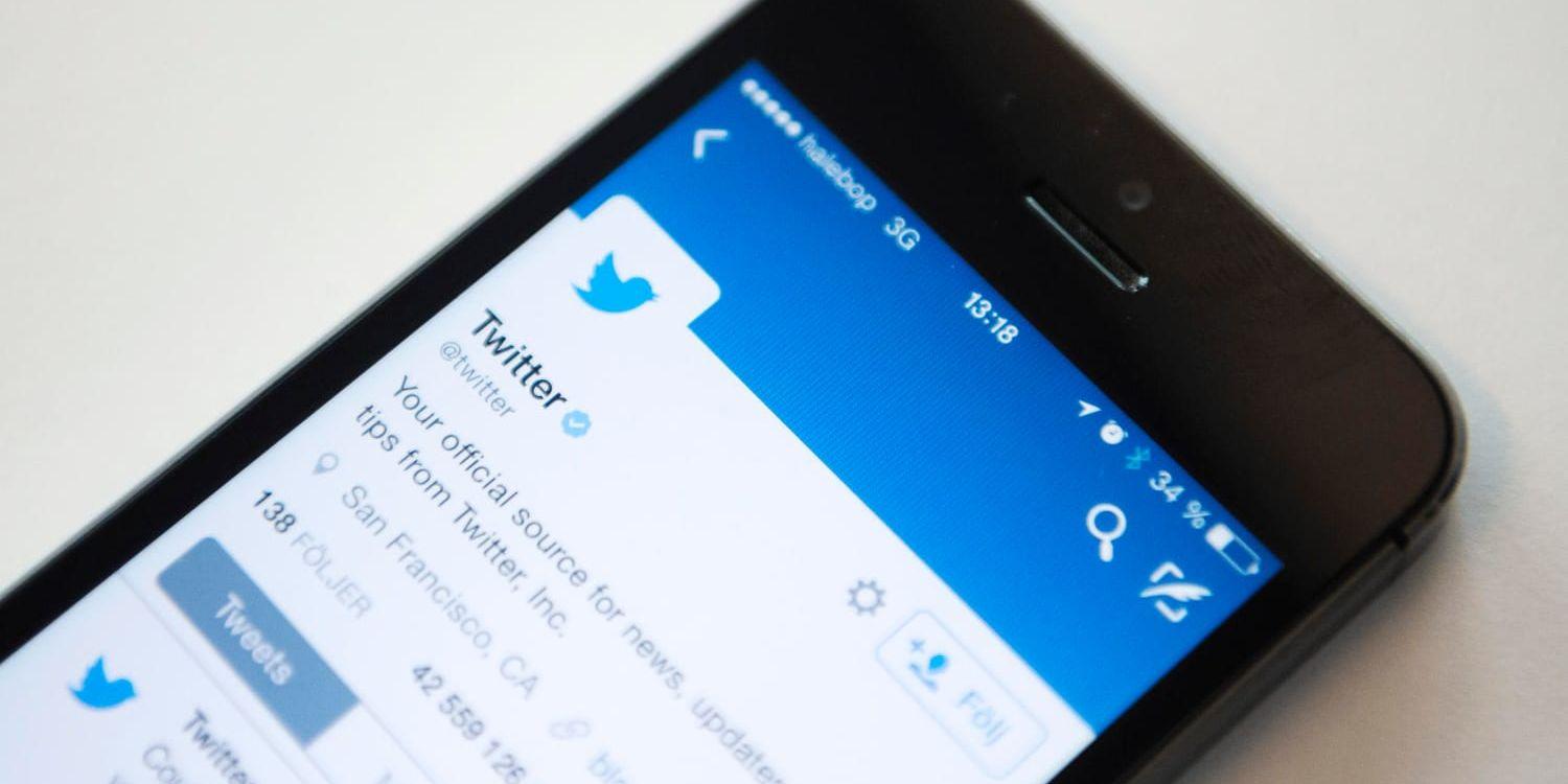 Twitter expanderar: Meddelanden kommer nu kunna vara 280 tecken långa. Arkivbild.