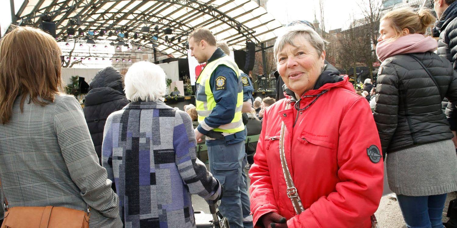 Kerstin Strandskog från Stockholm var en av tusentals som var på minneskonserten i Kungsträdgården i Stockholm.