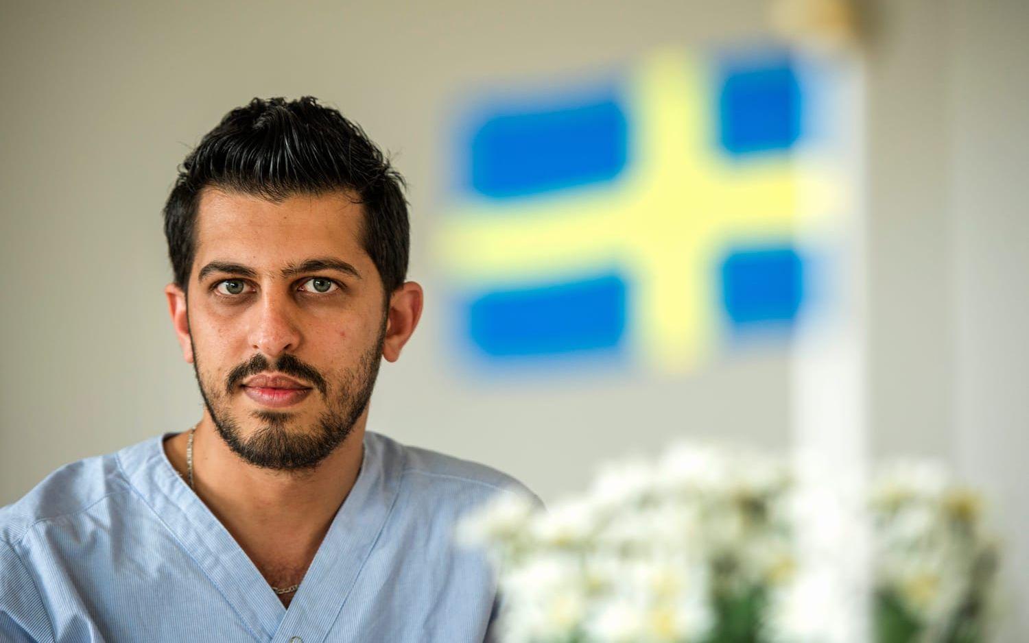 Extratjänst. Mohamad kom till Sverige från Syrien för två år sedan tillsammans med sin familj. Han börjar sin extratjänst i början av augusti. Bild: Johan Persson