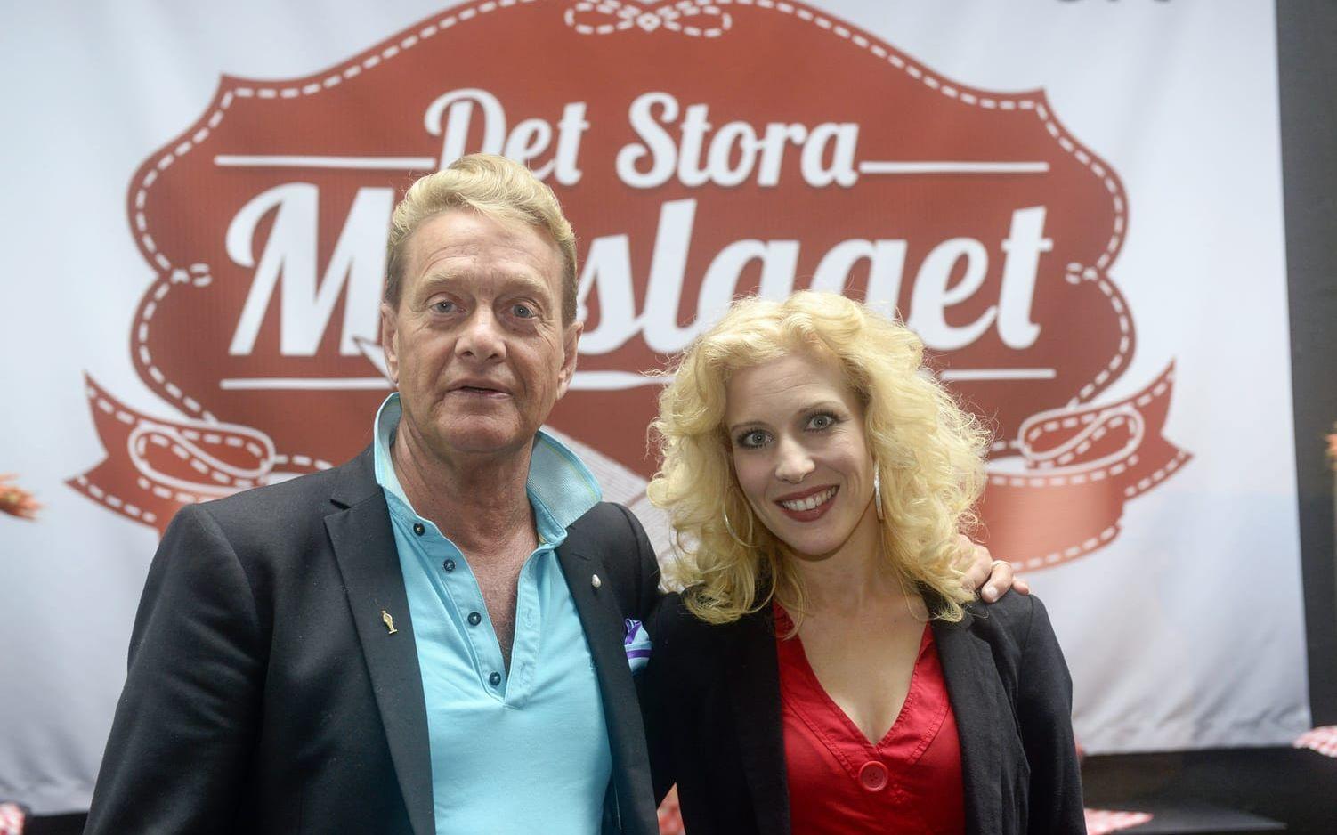 Björn medverkade i TV-programmet "Det stora matslaget" 2013. Här med sångerskan Sandra Dahlberg. Bild: Lars R Jansson, TT.