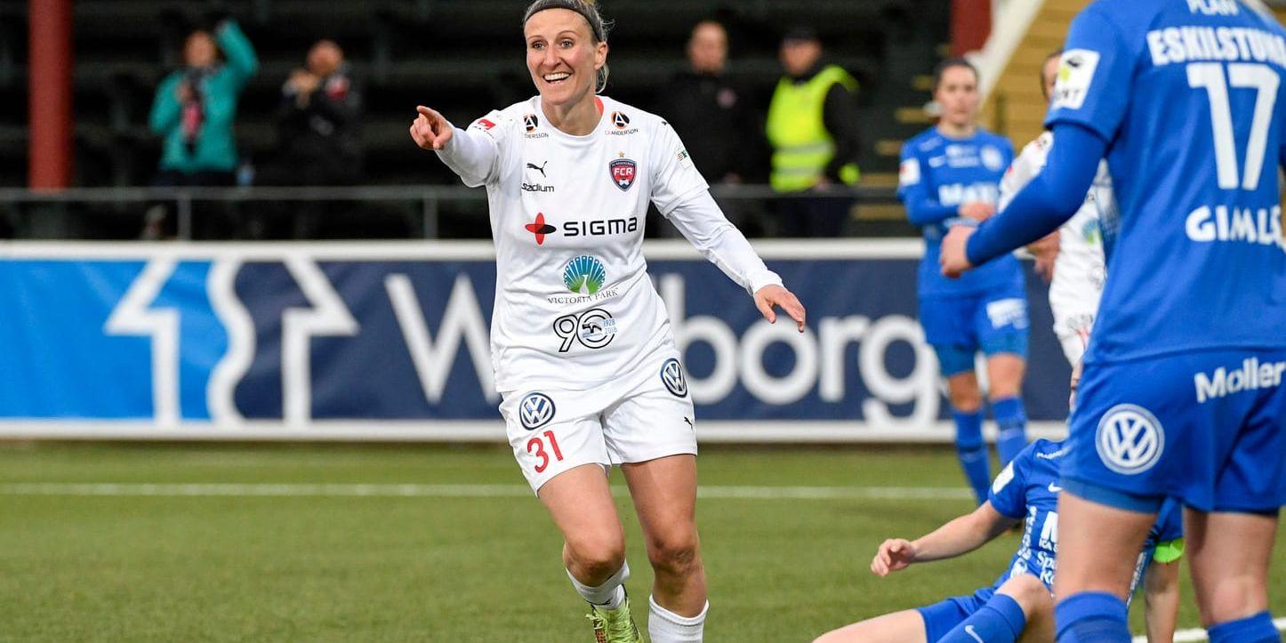 Rosengårds Anja Mittag gjorde fyra av hemmalagets mål i 9–0-krossen mot Eskilstuna.