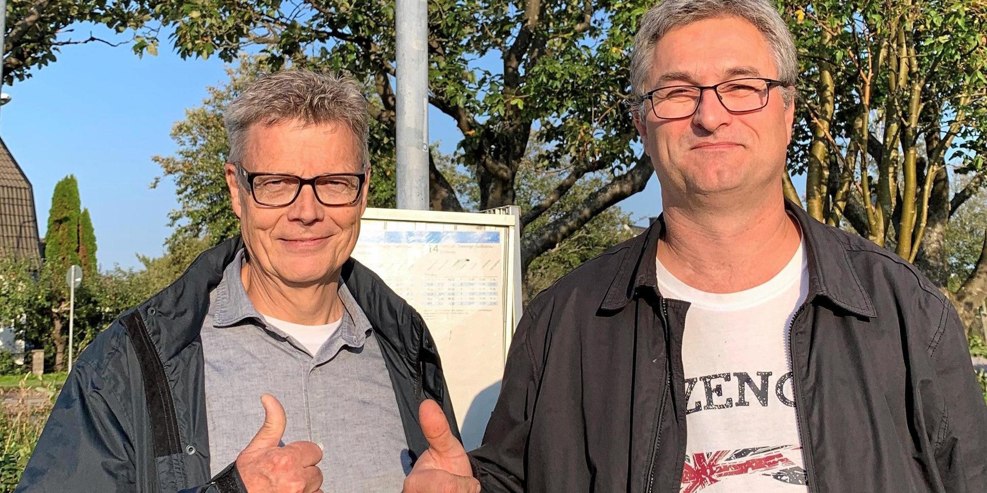 ”Många gånger har vi undrat om det varit lönt att fortsätta driva frågan, men nu har vi äntligen fått gehör”, säger Göran Nilsson och Jörgen Svensson i Trönninge samhällsförening.