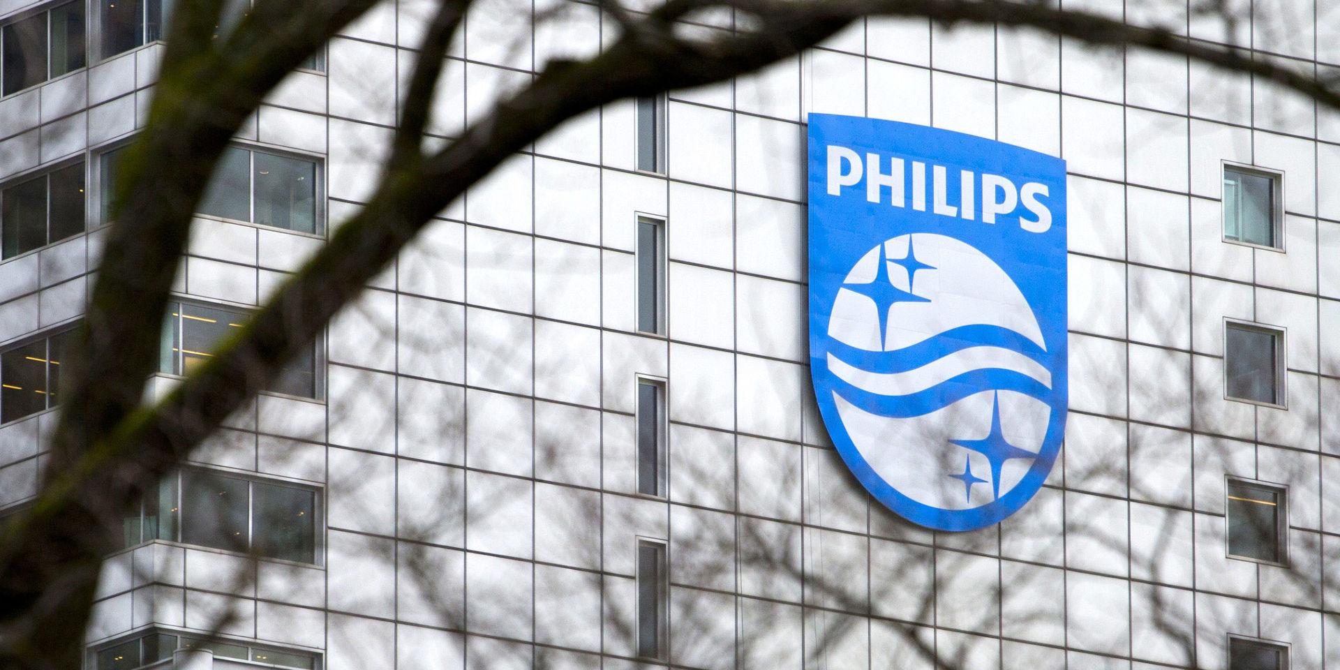 Philips rapporterar delårsrapport. Arkivbild