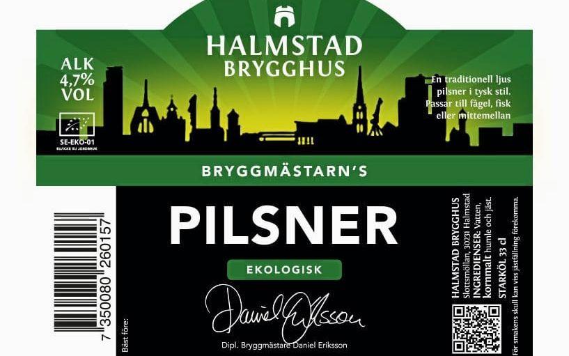Egen pilsner. Snart lanserar Halmstad brygghus en ekologisk pilsner som kommer att saluföras som "Bryggmästarens pilsner” och bära Daniel Erikssons namnteckning.