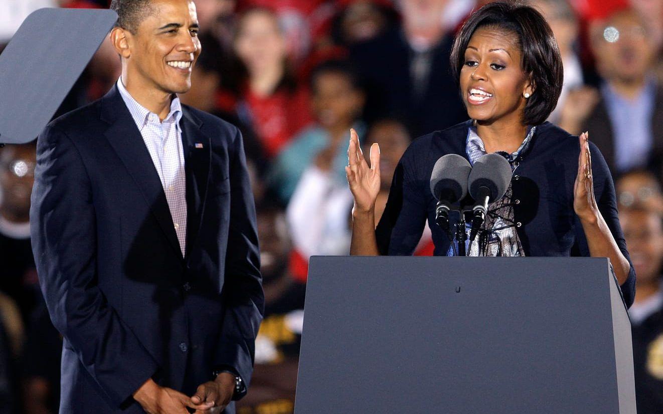 Barack och Michelle Obama 2010. Bild: TT