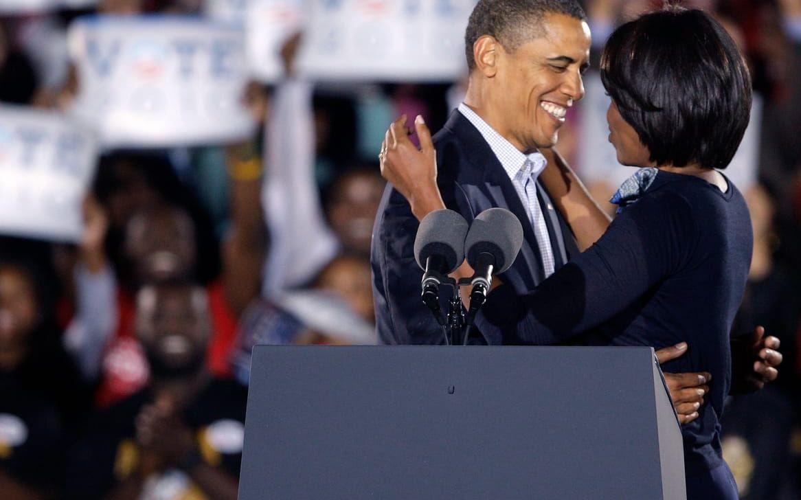 Barack och Michelle Obama 2010. Bild: TT
