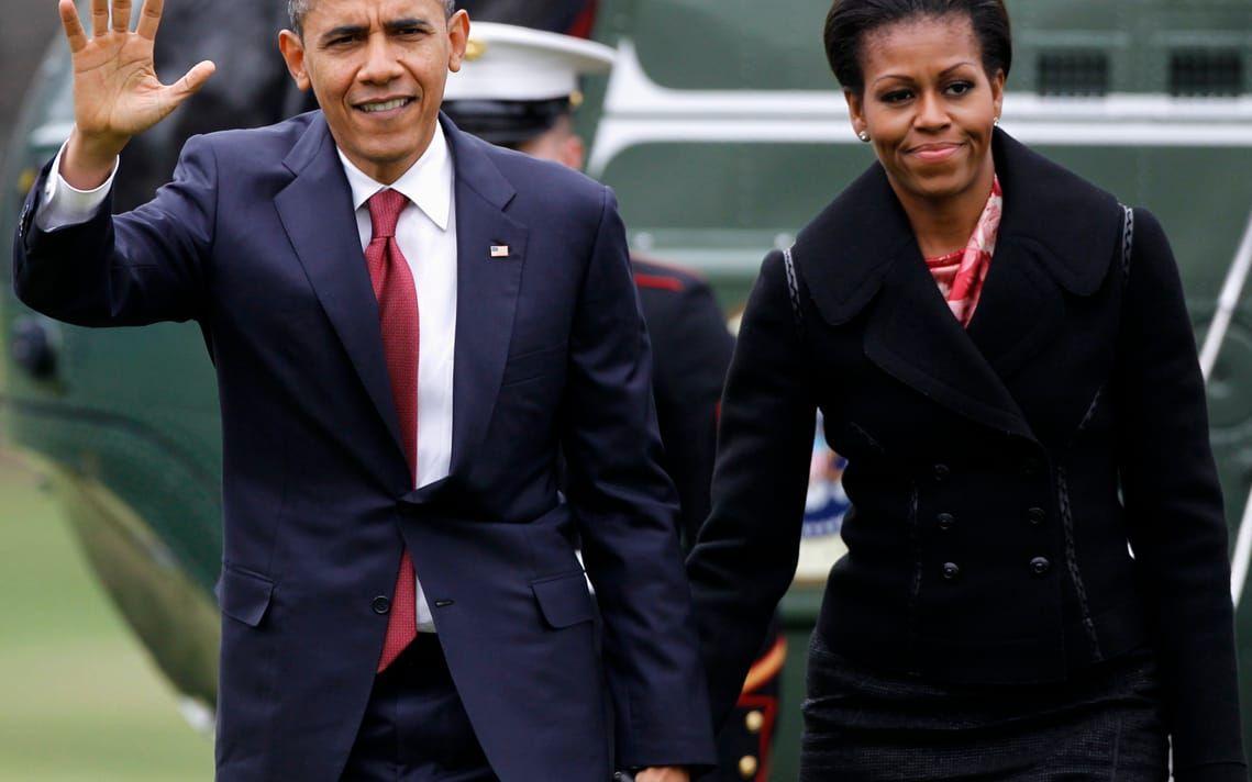 Barack och Michelle Obama 2011. Bild: TT