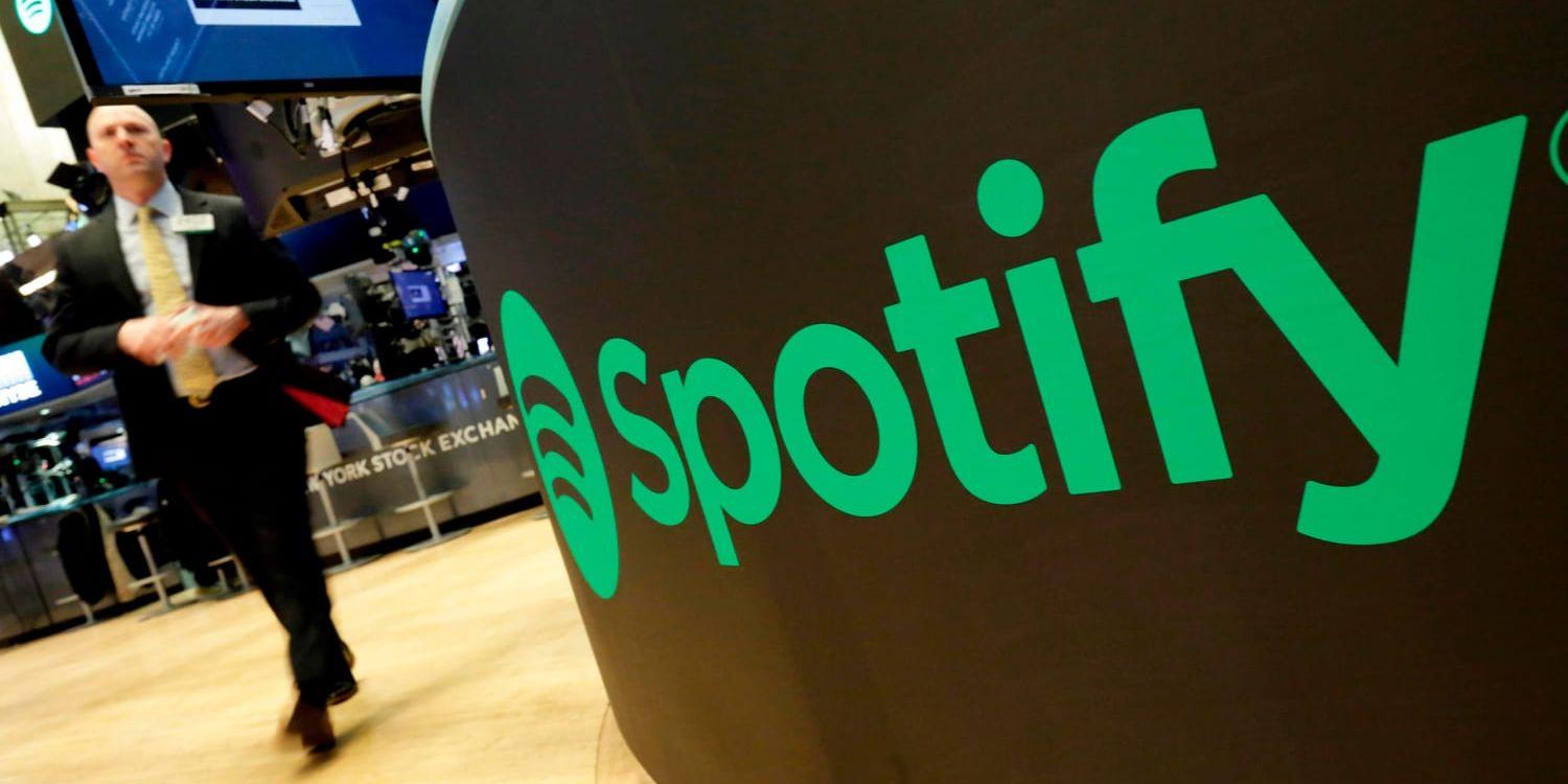 Spotify-aktien rasade i höstas, men har börjat återhämta sig under 2019. Arkivbild