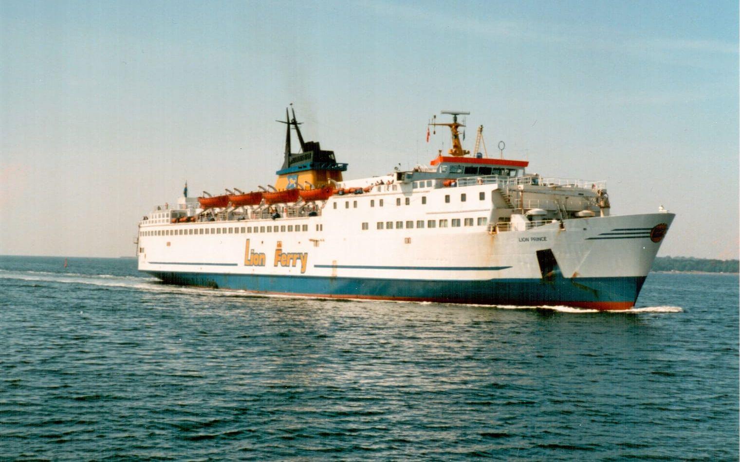 1988 beslutar sig Stena för att återuppta färjetrafiken mellan Halmstad och Grenå. Lion Prince blev ett av fartygen fram till nedläggningen tio år senare. Bild: Anders Bergenek