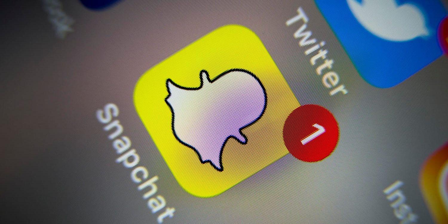 Många av brotten den 22-årige mannen misstänks för ska ha begåtts via appen Snapchat, och det var genom ett Snapchat-konto som polisen kunde lokalisera honom. Arkivbild.