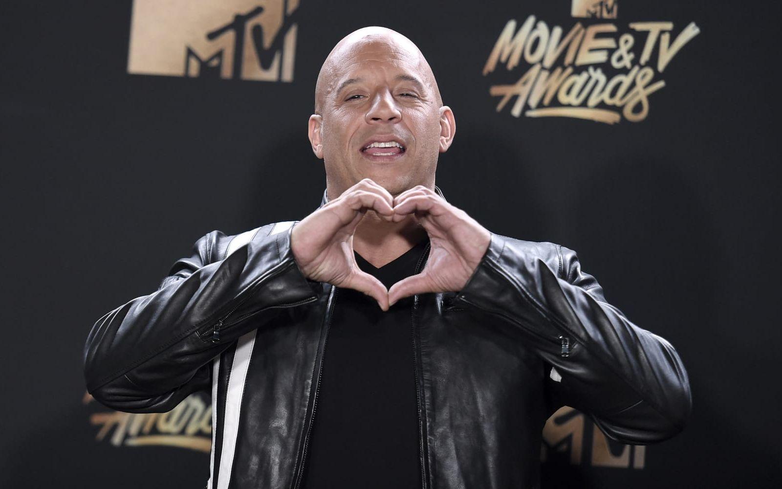 3. Vin Diesel, 54,5 miljoner dollar. Foto: TT