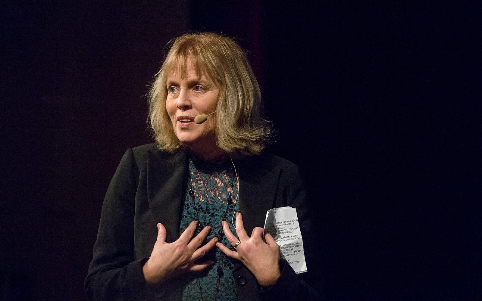 Mariette Lindstein berättade gripande om sin tid i scientologrörelsen. Bild: Jörgen Alström