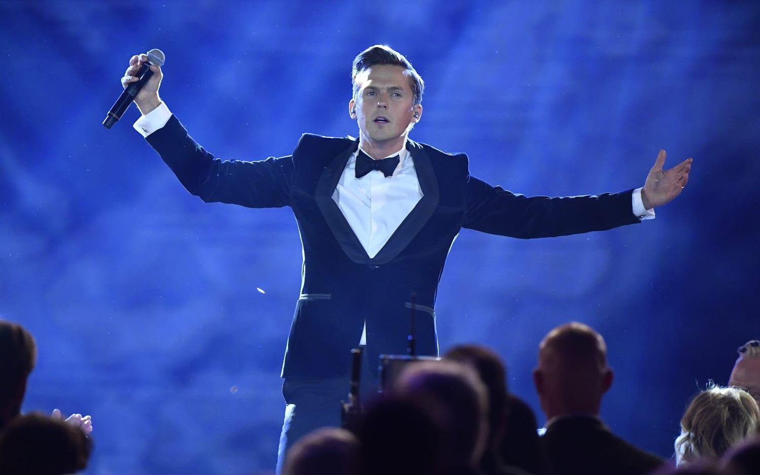 David Lindgren leder Melodifestivalen 2018. Foto: TT