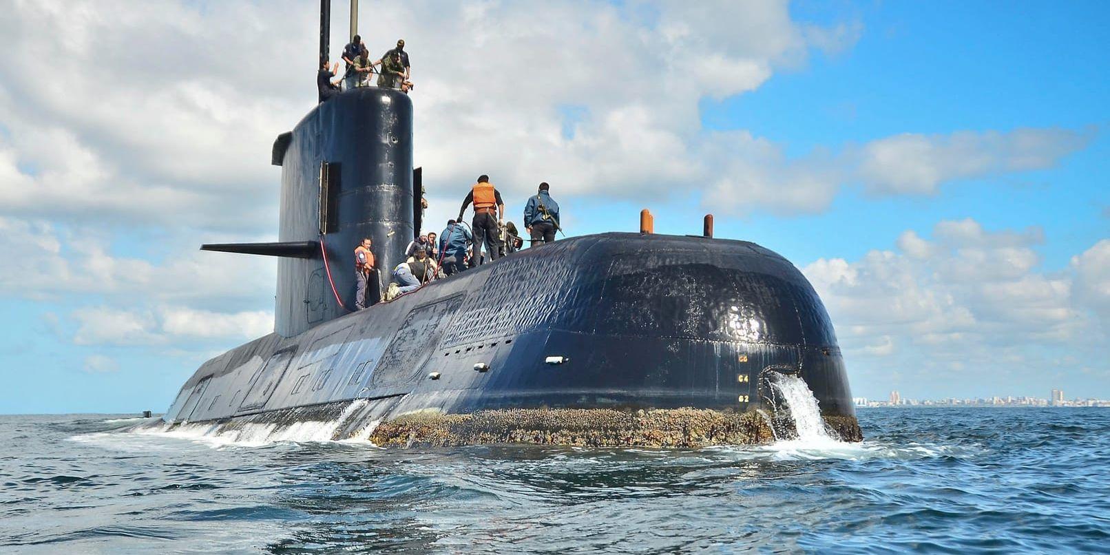 Den argentinska ubåten Ara San Juan på en bild från 2010.