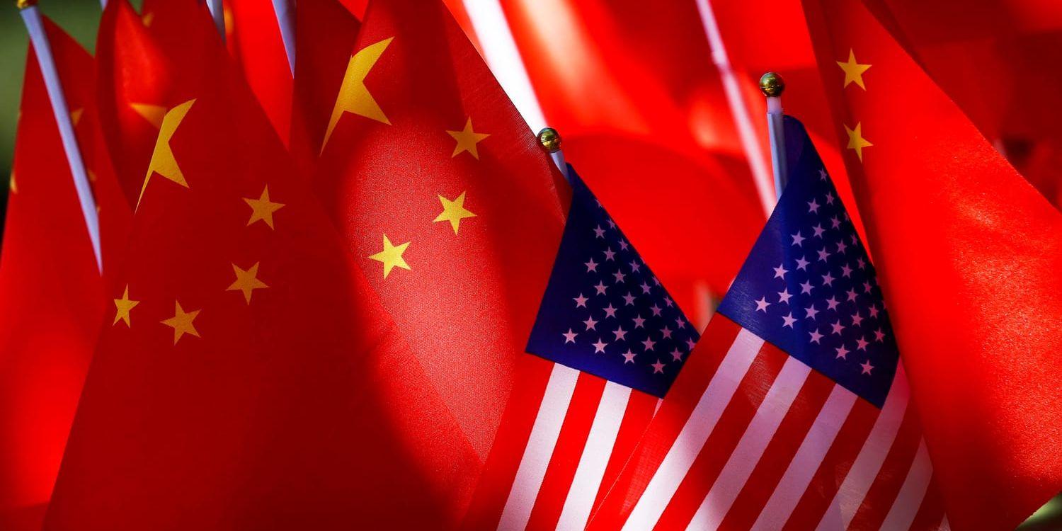 Kina och USA diskuterar en tidplan för handelssamtal mellan länderna. Arkivbild.