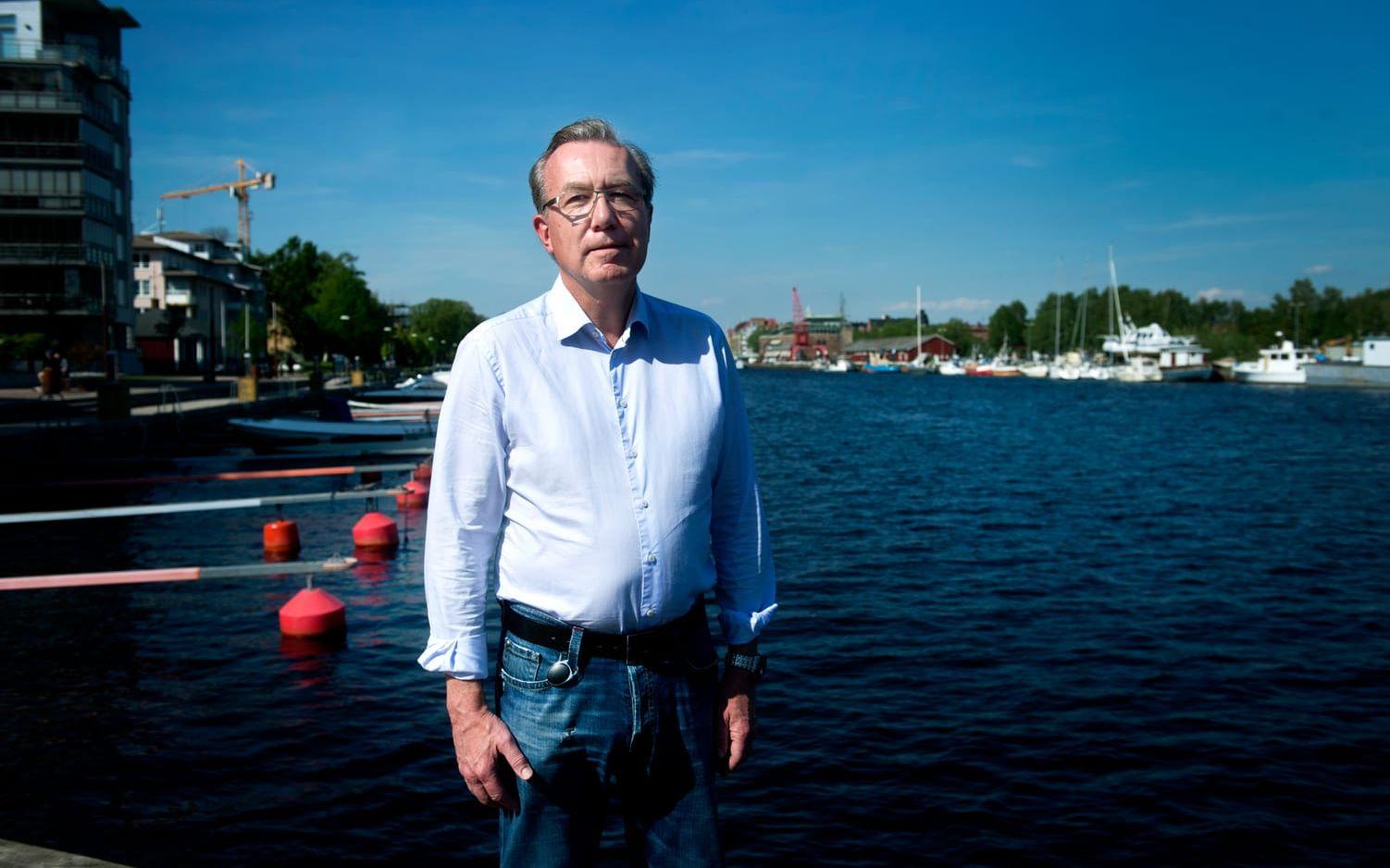 ”Det är troligt att bevattningsförbudet blir kvar en bit in i oktober”, säger Jan-Åke Hansson, avdelningschef på Laholmsbuktens va.