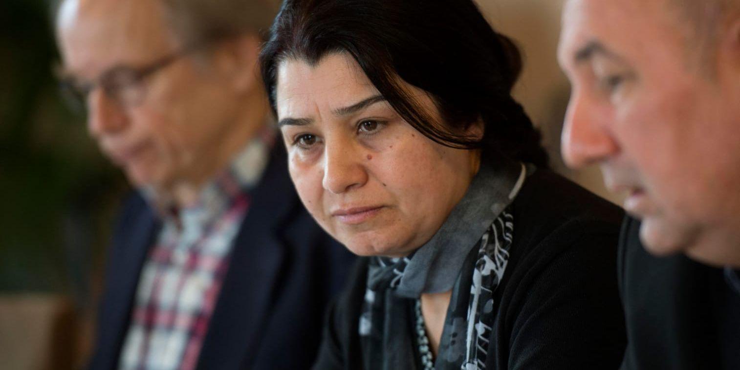 Nasrin Abdullah, befälhavare för den syrisk-kurdiska kvinnobrigaden YPJ, på besök i Sverige.