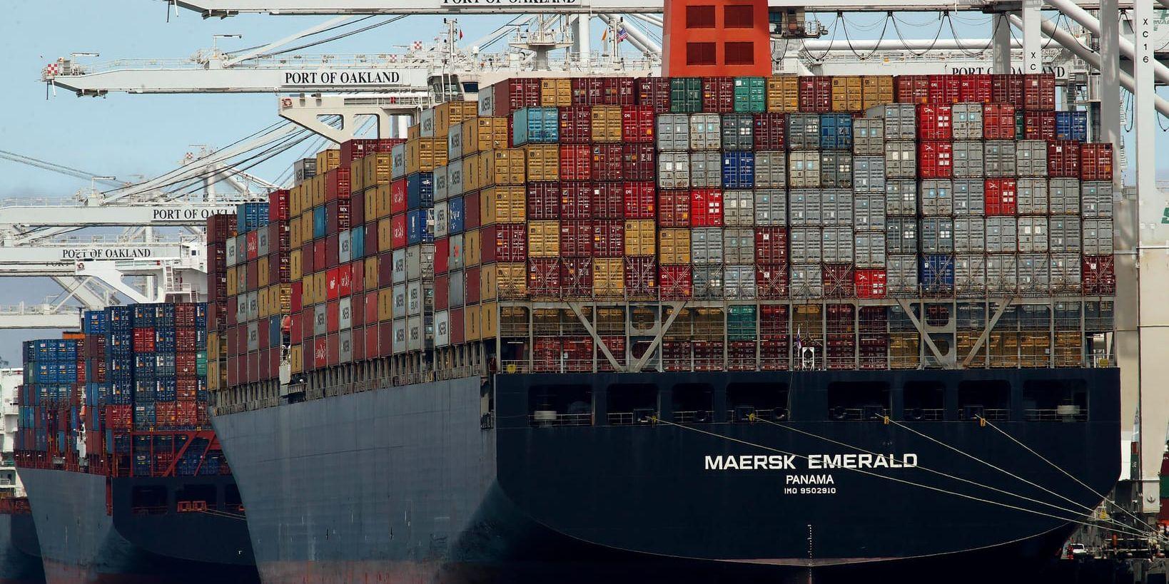AP Möller Maersk redovisar delårssiffror för det andra kvartalet. Arkivbild.