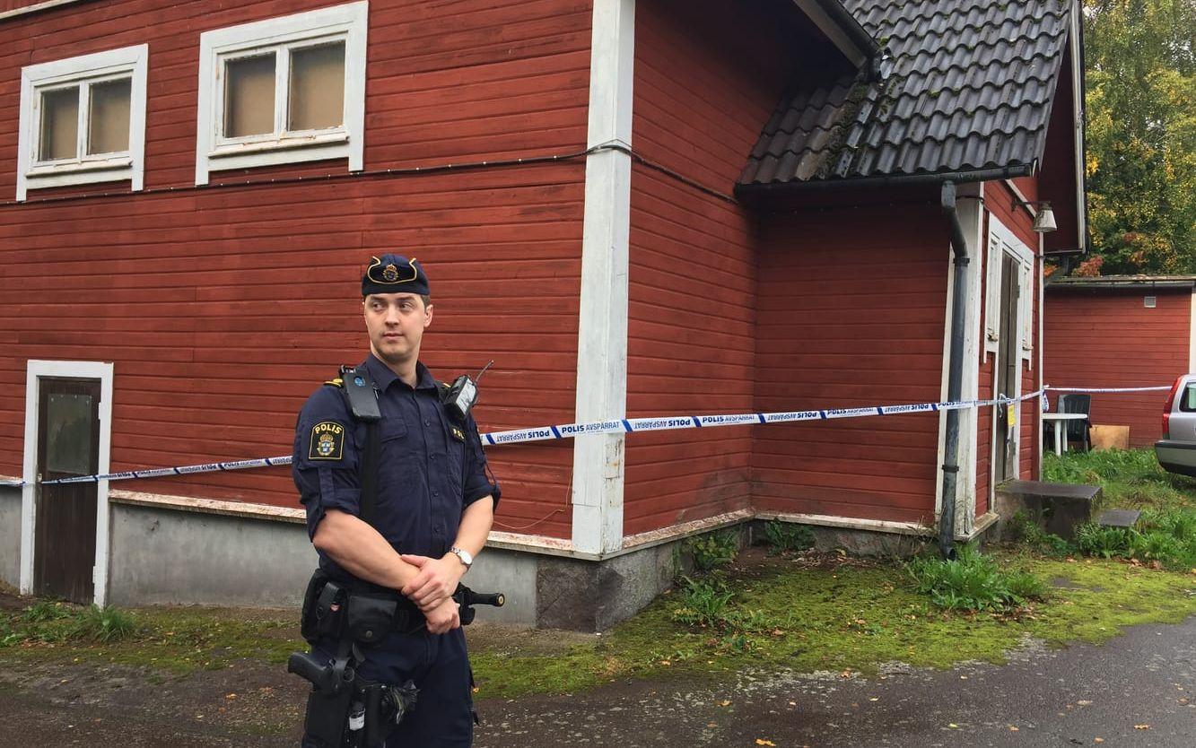 Linus Karlsson, polisen i Falkenberg/Hylte. Bild: Isabel Bark
