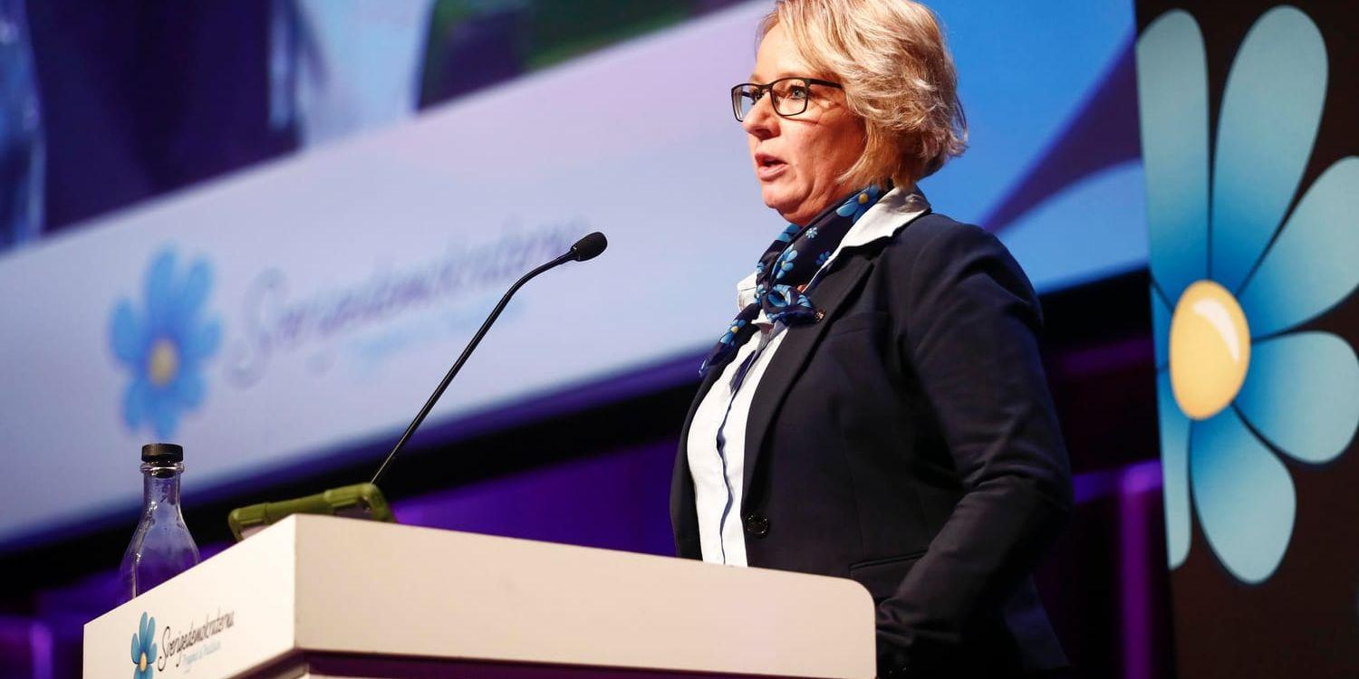 Carina Herrstedt, ordförande för Sverigedemokraternas kvinnoförbund.