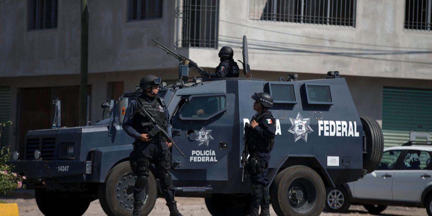 Federal polis i Mexiko. Arkivbild.