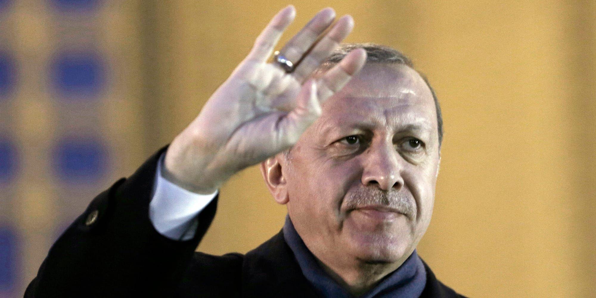 Turkiets president Recep Tayyip Erdogan. Bild: Burhan Ozbilici, AP, TT