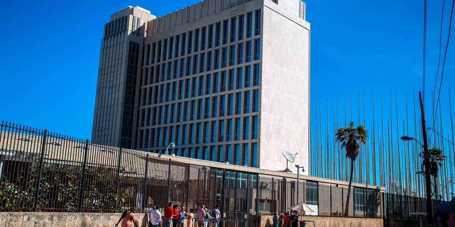 USA:s ambassad i Havanna, Kuba. Arkivbild.