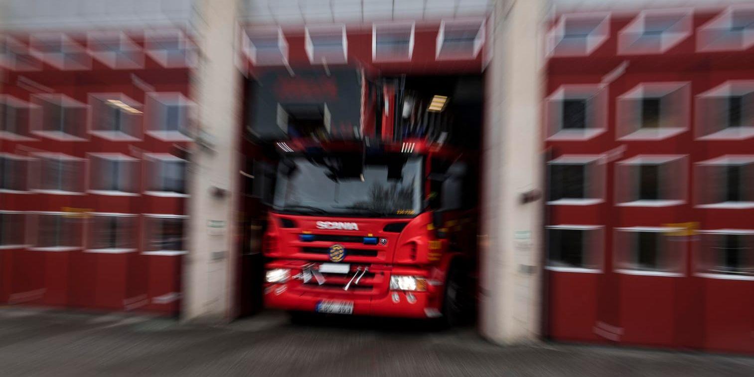 Branden utbröt i en radhuslänga i Lund. Arkivbild.