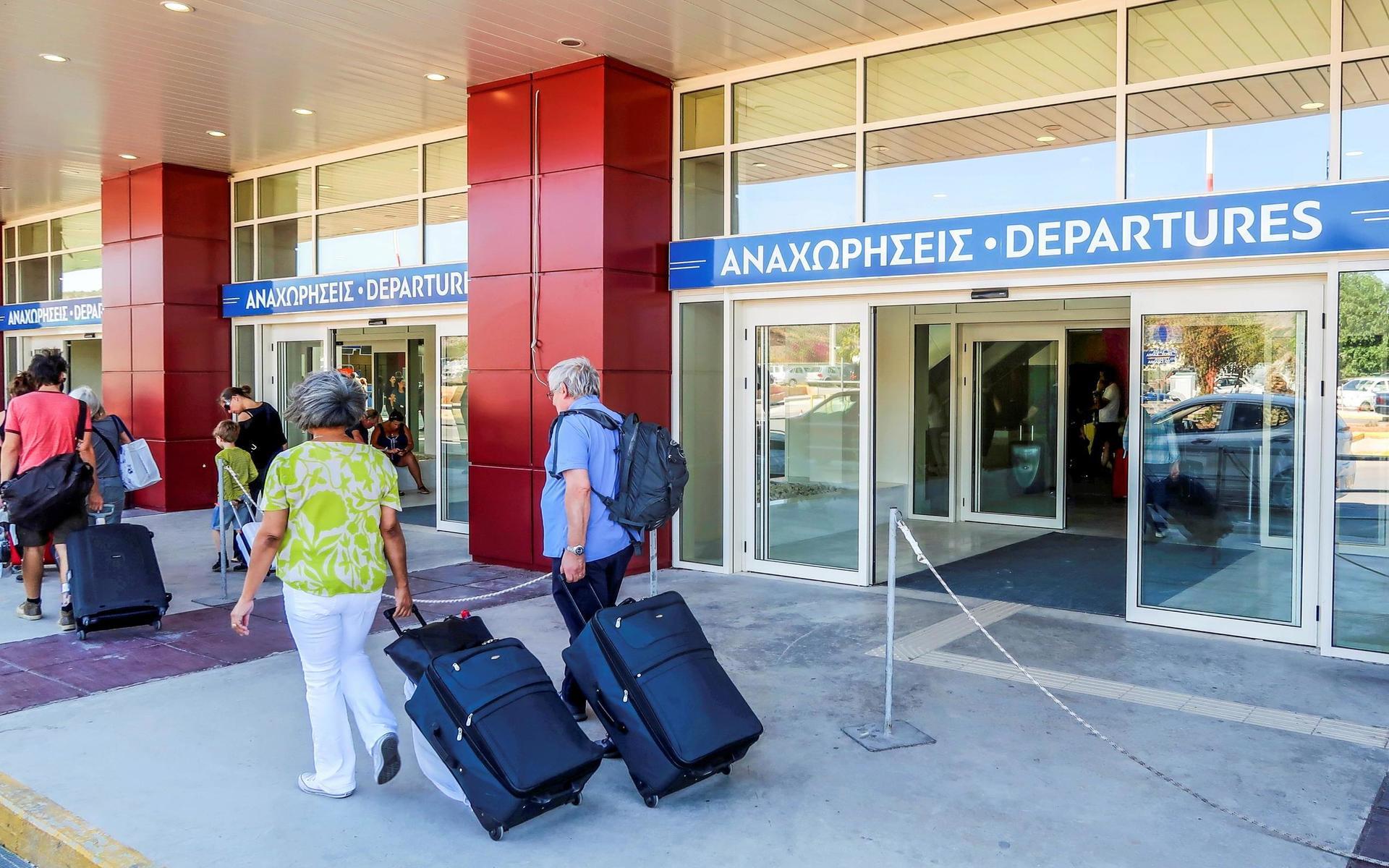 Chania Airport på Kreta. Nästa sommar kan man flyga direkt dit från Halmstad City Airport.