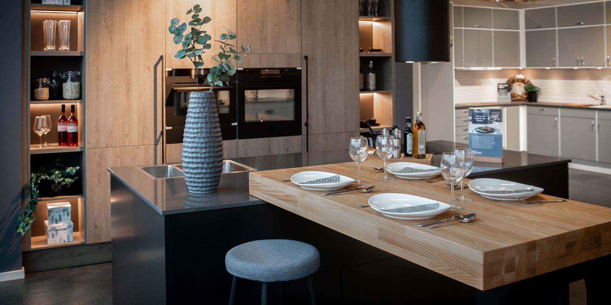 Electrolux Home på Stenalyckan har fokus på kök och vitvaror, men här finns även en cookshop med hushållsmaskiner och husgeråd – allt som behövs för husets viktigaste rum.