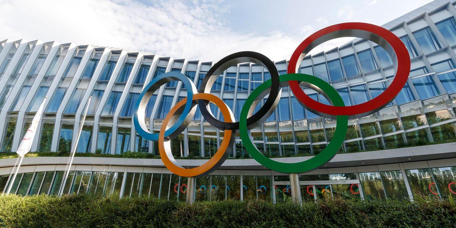 Internationella olympiska kommitténs nybyggda högkvarter i Lausanne som invigs idag. I Swiss Tech Convention Center ska omröstningen om vinter-OS 2026 äga rum.