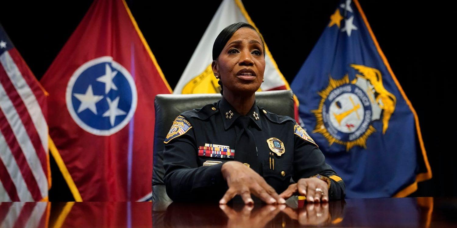 Memphis polischef Cerelyn Davis på fredagen.