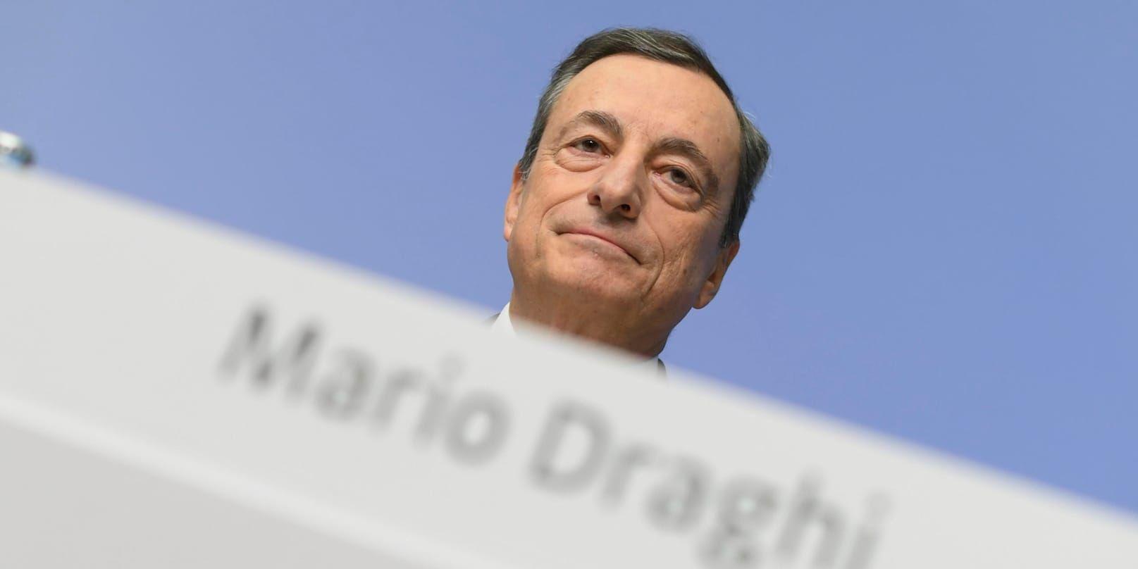 ECB:s chef Mario Draghi. Arkivbild.