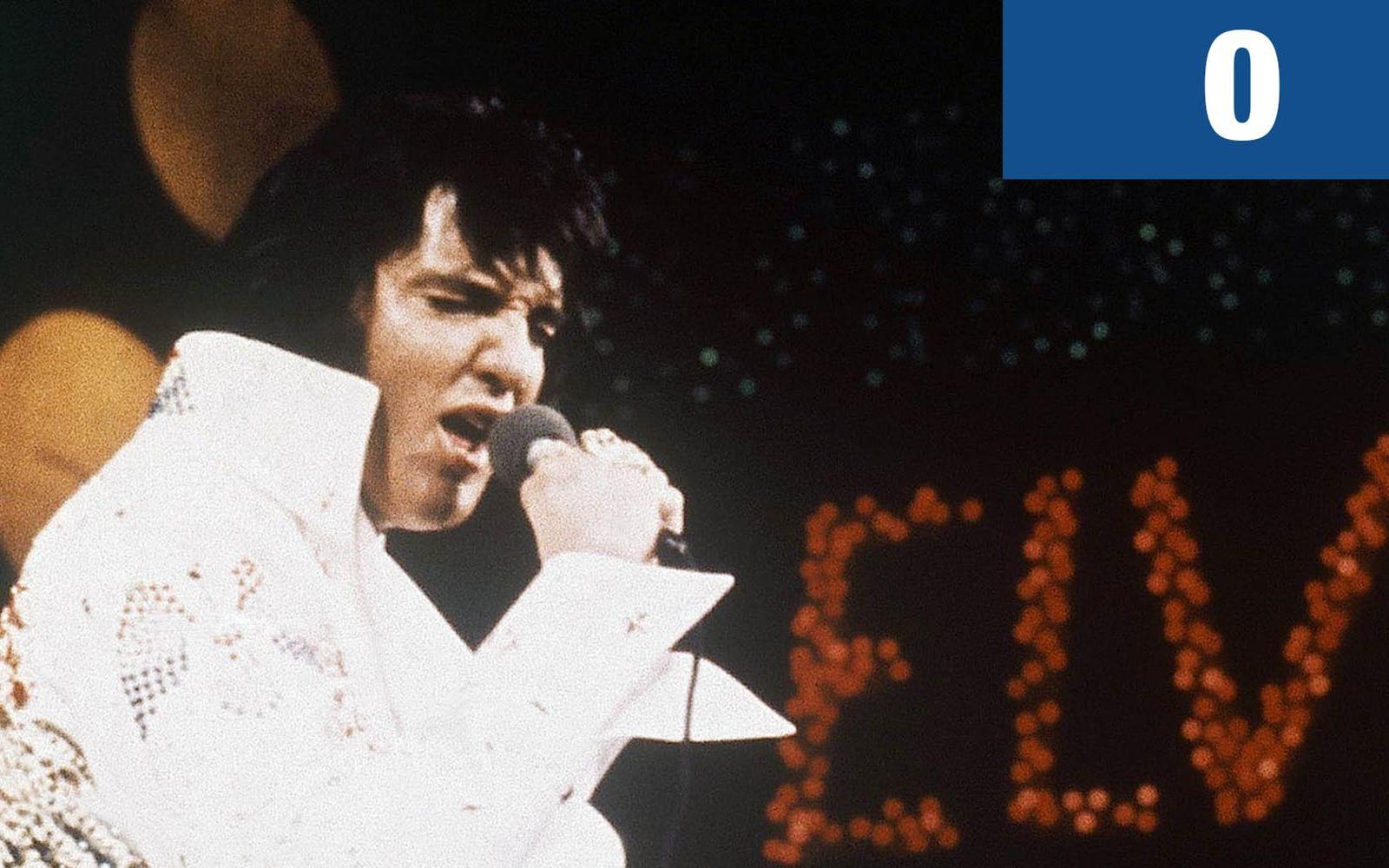 0. Antalet konserter som Elvis satte upp utanför Nordamerika. Foto: TT