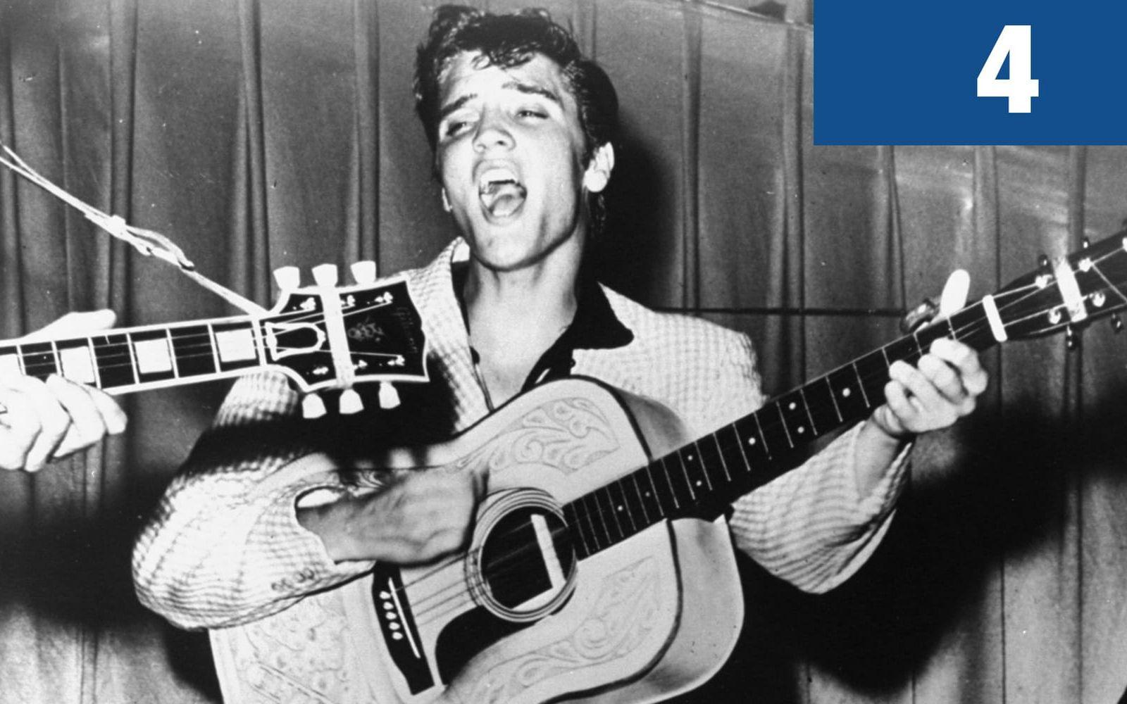 4. Så många dollar betalade Elvis för att spela in sina första två låtar ”My happiness” och ”That’s when your heartache begins” på Sun Records studio i Memphis i juli 1953. Foto: TT