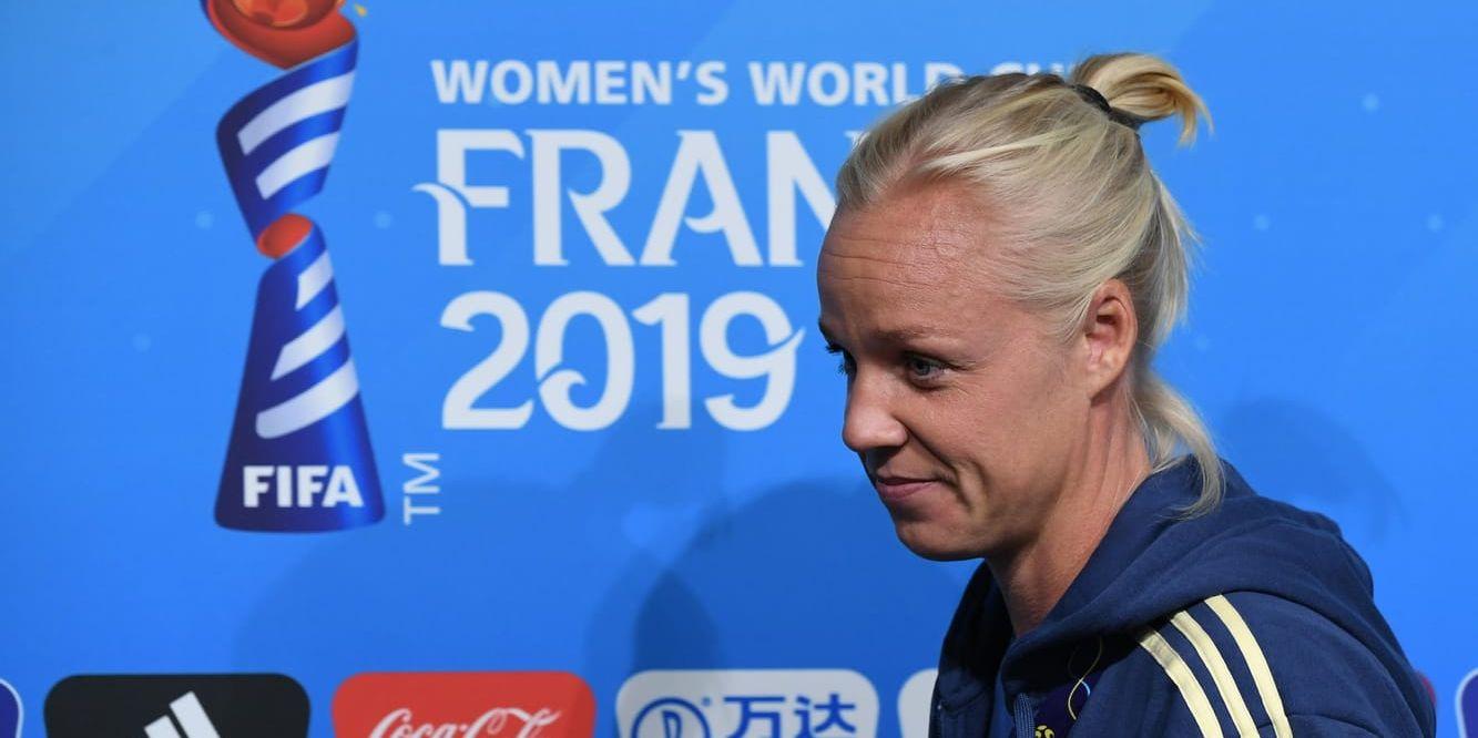 – Jag hoppas att det här VM:et blir det största som vi har upplevt, säger Sveriges lagkapten Caroline Seger.