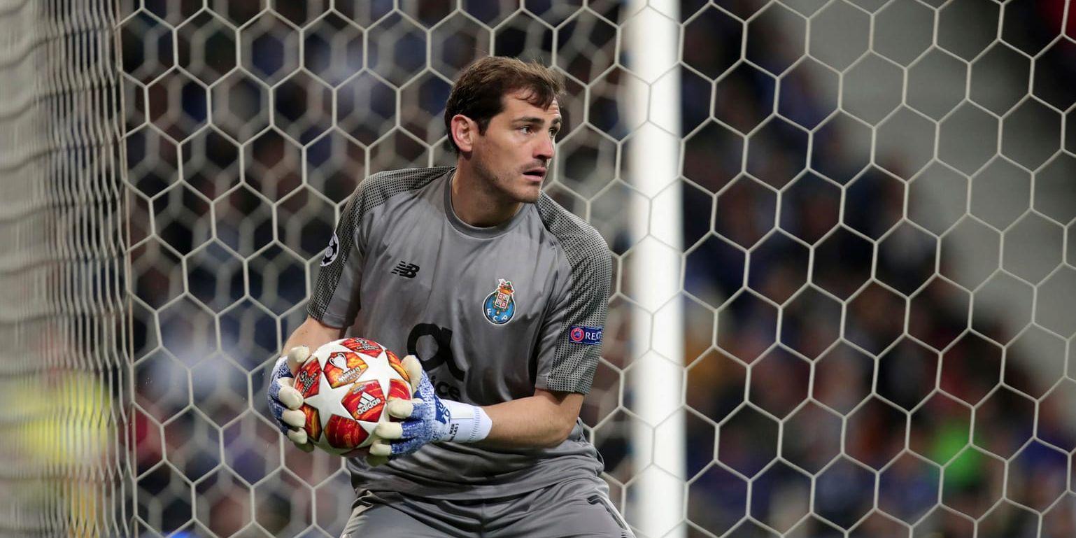 Iker Casillas vårdas på sjukhus sedan han drabbats av en hjärtinfarkt. Arkivbild.
