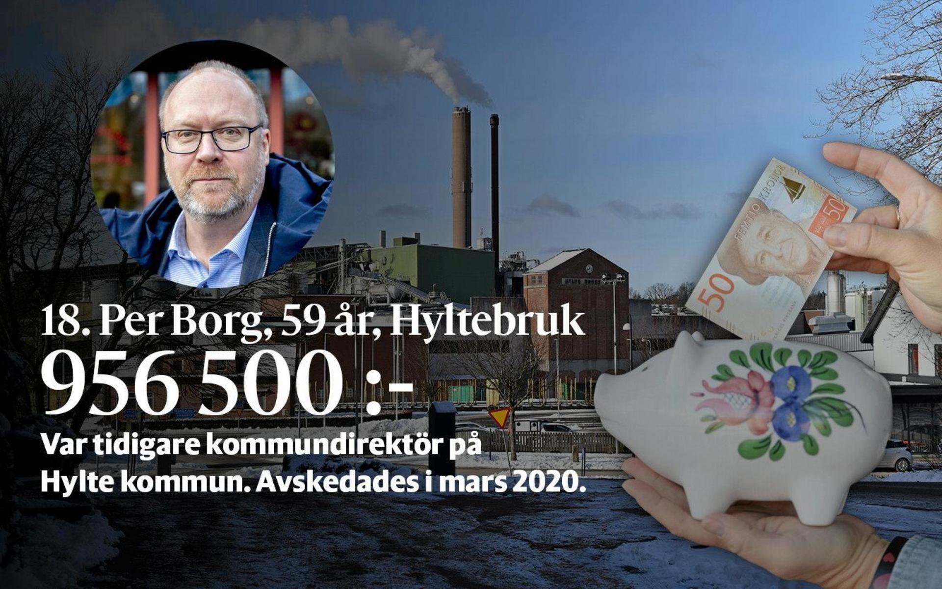 18. Per Borg var tidigare kommundirektör på Hylte kommun. Avskedades i mars 2020. Är även ledamot i Mellersta Nissadalens konsumentförening. Har en enskild firma inom skogsförvaltning.