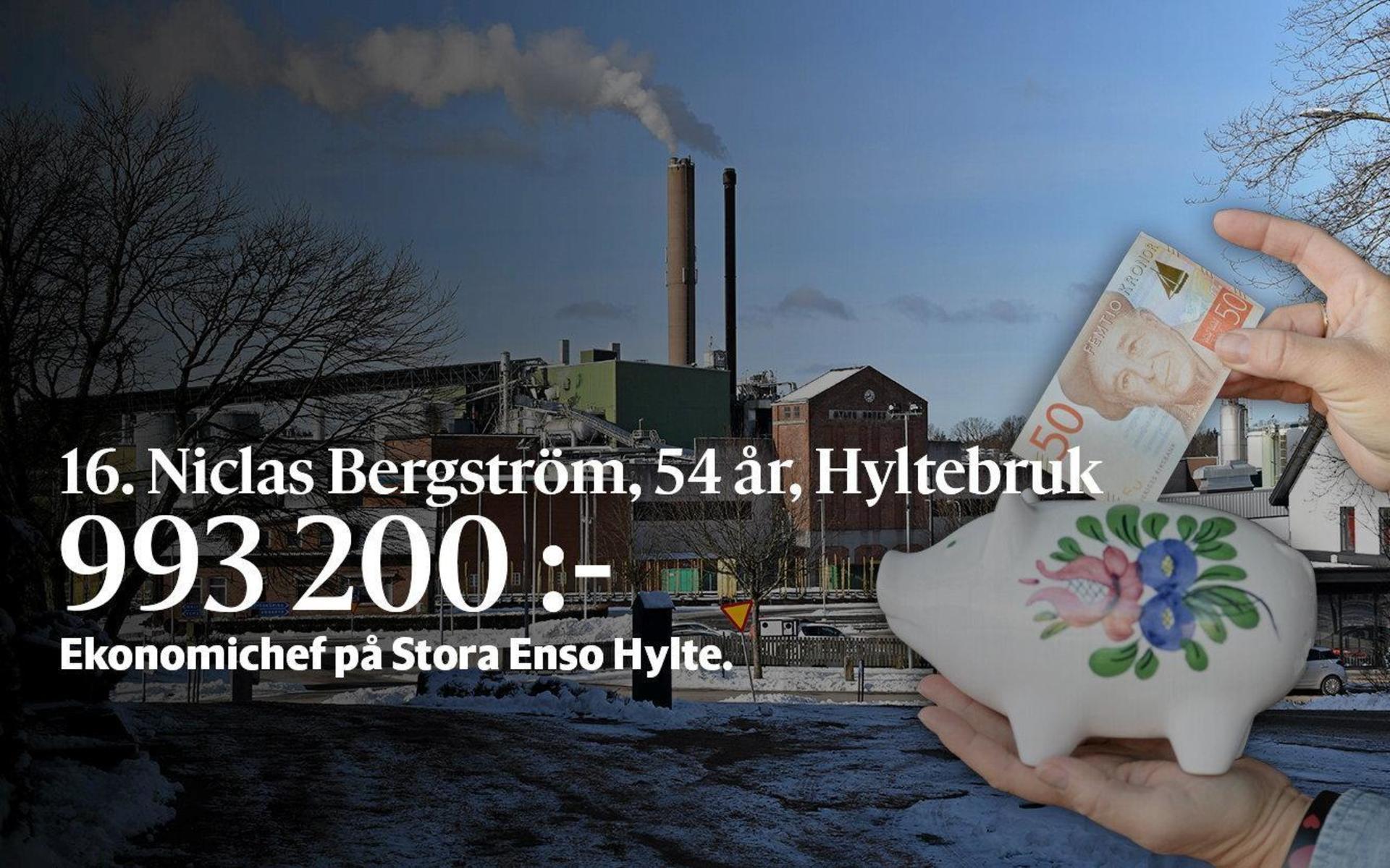16. Niclas Bergström är ekonomichef på Stora Enso i Hyltebruk.