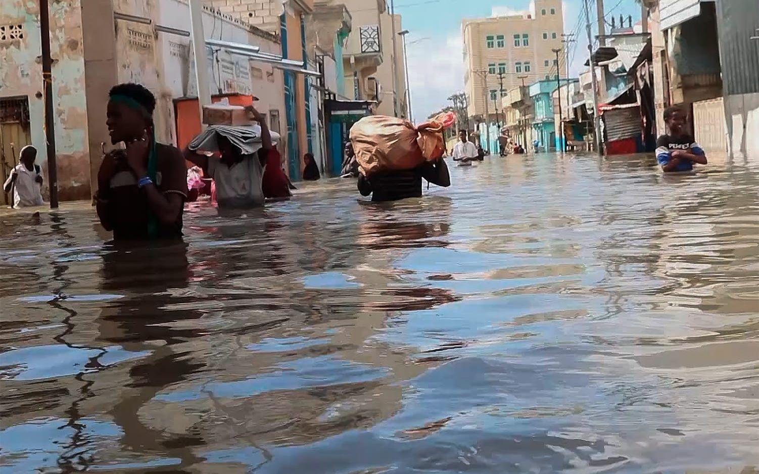 Nederbörd orsakade av El Niño-förhållanden och förstärkt av klimatförändringar låg bakom de katastrofala översvämningarna i Somalia i november 2023.