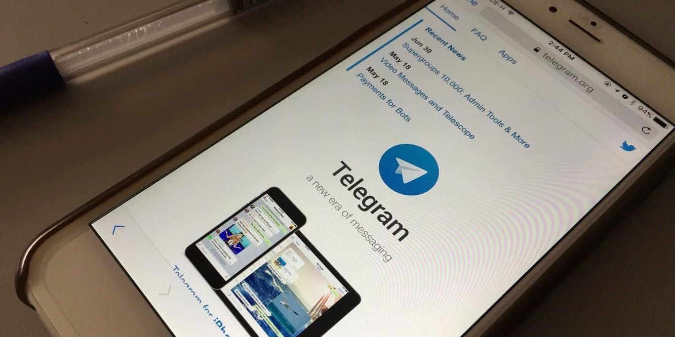 Ryssland har börjat blockera Telegram. Arkivbild.