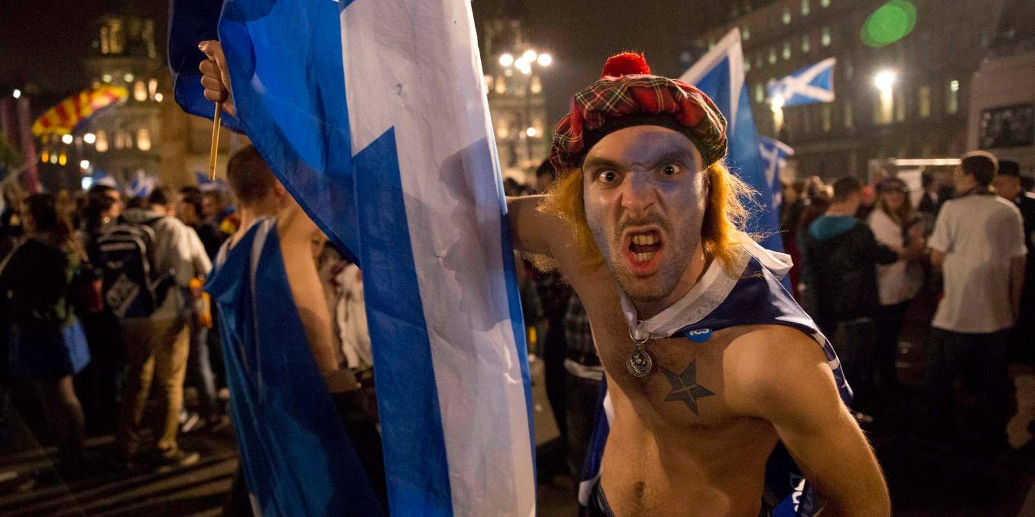 Förhoppningen om självständighet lever kvar hos Skottlands nationalister, trots förlusten i den senaste folkomröstningen om självständighet i september 2014. Arkivbild.