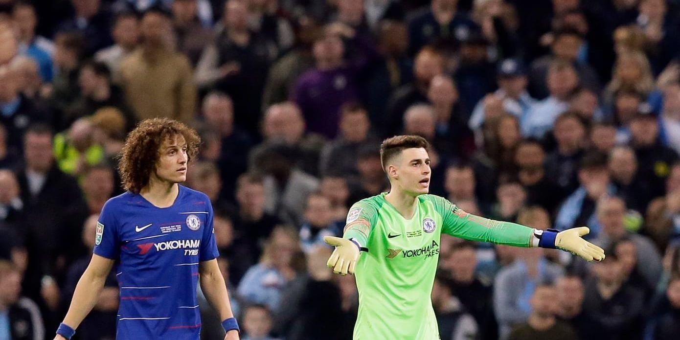 Chelseas målvakt Kepa Arrizabalaga blev huvudperson i ligacupfinalen sedan han vägrat låta sig bytas ut.