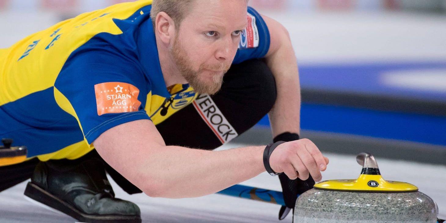 Sveriges curlingskipper Niklas Edin under VM-finalen mot Kanada, som slutade i förlust, tidigare i våras.