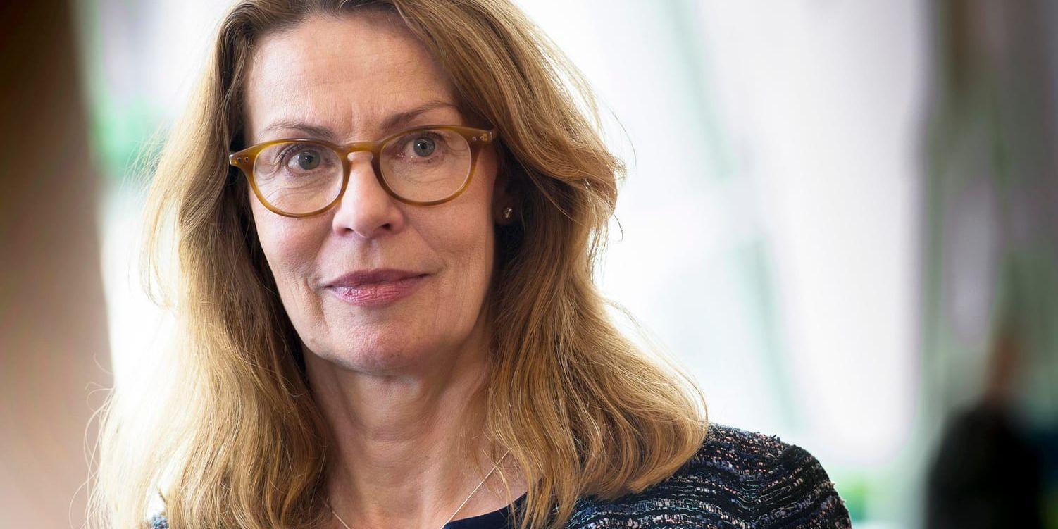 Birgitte Bonnesen är vd för Swedbank som nu höjer vissa av sina bolåneräntor. Arkivbild.