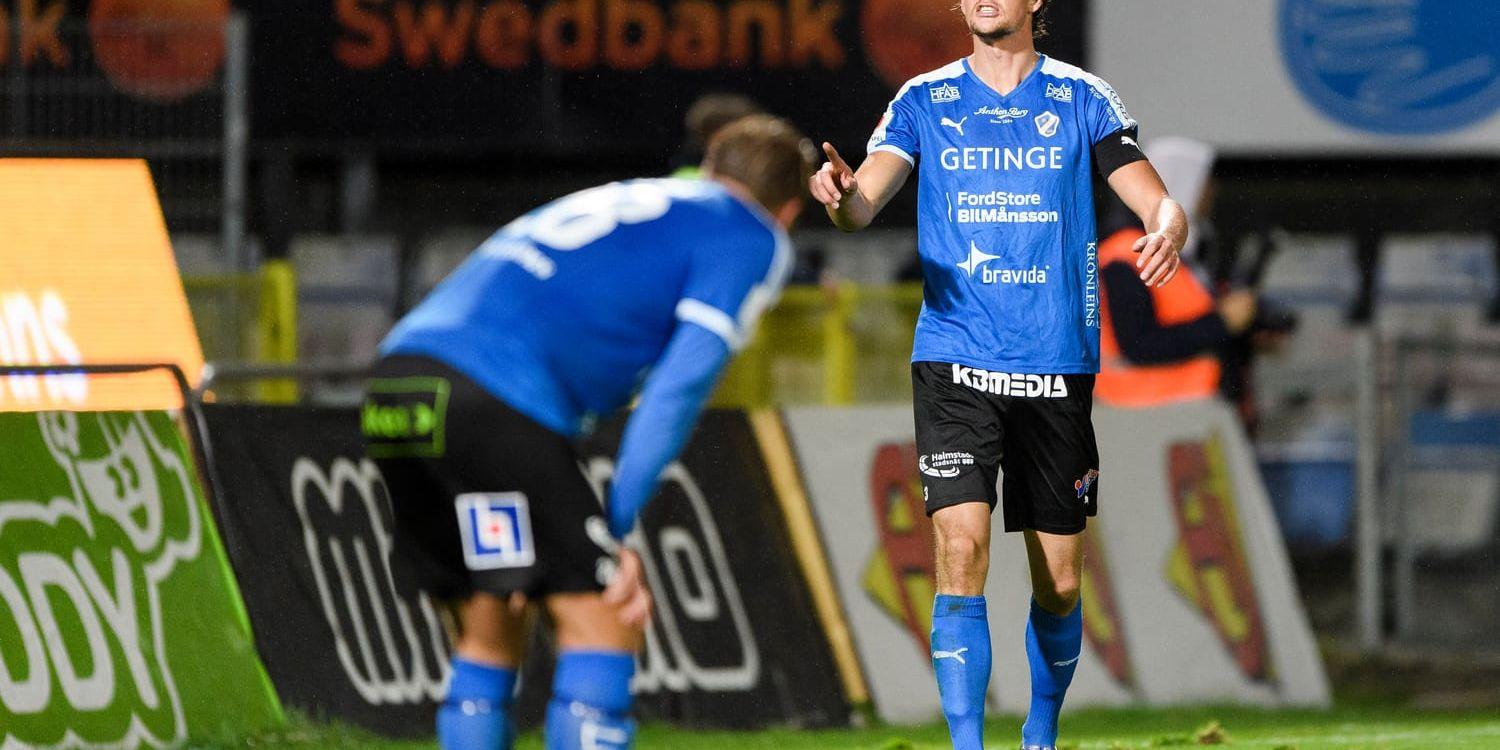 Ger inte upp. Halmstads BK:s lagkapten Fredrik Liverstam hoppas på en hjälpande hand från Åtvidabergs FF och en helt avgörande match mot AFC United på Örjans vall nästa lördag.